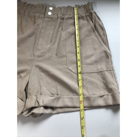 INC International Concepts Womens Tan Shorts Stretchy Waist Zipper Summer Shorts - Picture 3 of 8